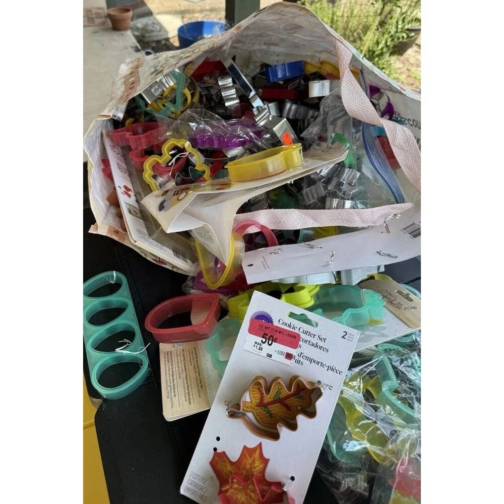 Lot of 180+ Cookie Cutters – Mixed Shapes & Themes